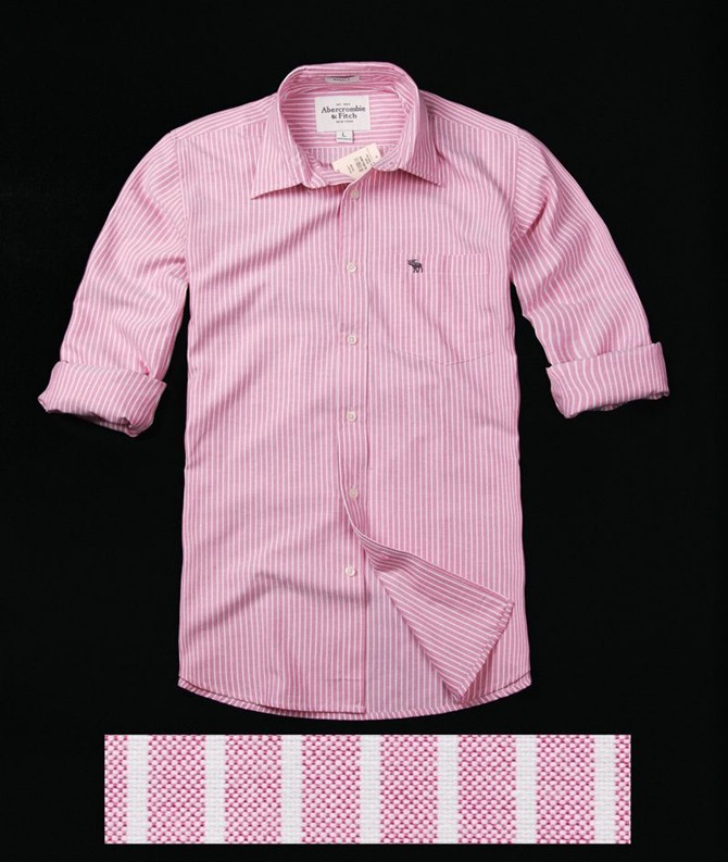 Abercrombie Fitch Hombres Algodón Gaza Camisa AF7010